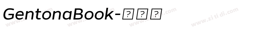 GentonaBook字体转换