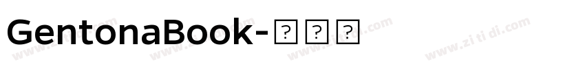 GentonaBook字体转换