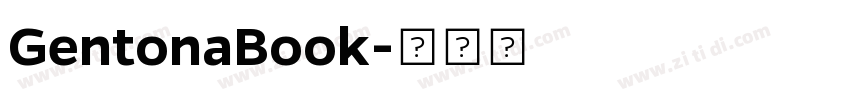 GentonaBook字体转换