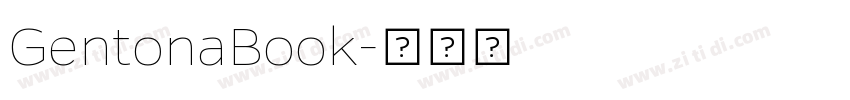 GentonaBook字体转换