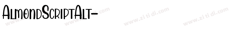 AlmondScriptAlt字体转换