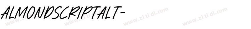 AlmondScriptAlt字体转换