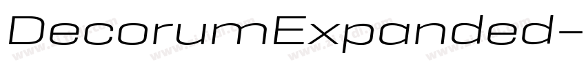 DecorumExpanded字体转换 DecorumExpanded字体转换