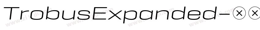 TrobusExpanded字体转换