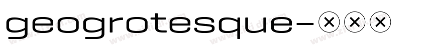 geogrotesque字体转换