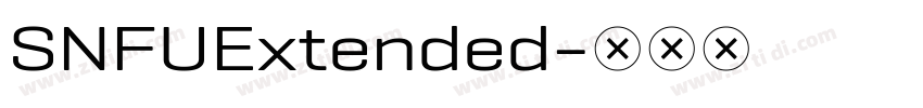 SNFUExtended字体转换