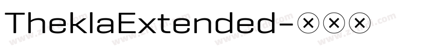 TheklaExtended字体转换