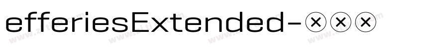 efferiesExtended字体转换