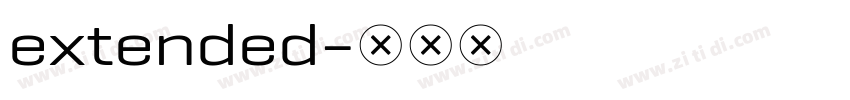 extended字体转换