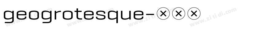 geogrotesque字体转换