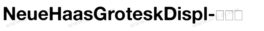 NeueHaasGroteskDispl字体转换
