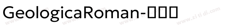 GeologicaRoman字体转换