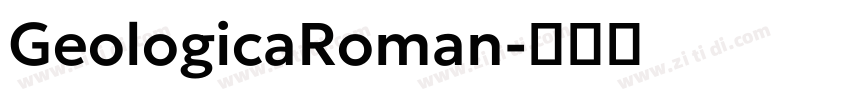 GeologicaRoman字体转换