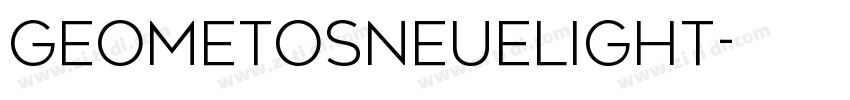 GeometosNeueLight字体转换