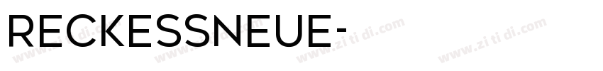 ReckessNeue字体转换