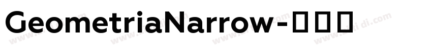GeometriaNarrow字体转换