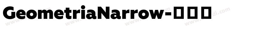 GeometriaNarrow字体转换