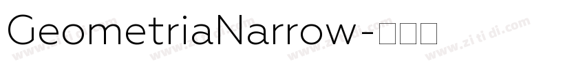 GeometriaNarrow字体转换