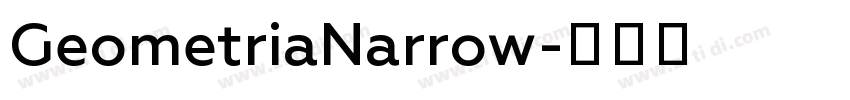 GeometriaNarrow字体转换