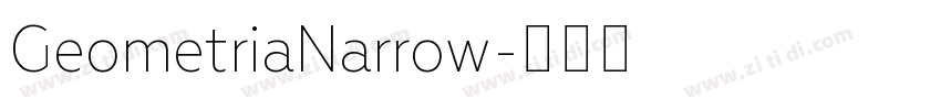 GeometriaNarrow字体转换