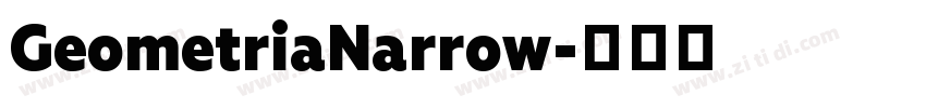 GeometriaNarrow字体转换