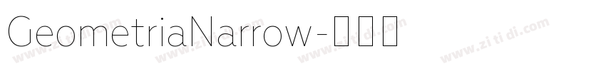 GeometriaNarrow字体转换