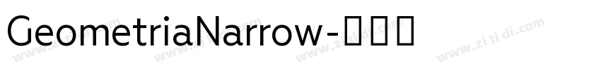 GeometriaNarrow字体转换