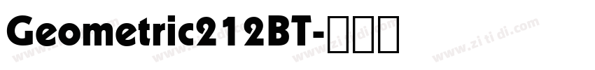 Geometric212BT字体转换