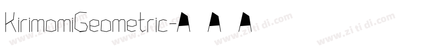 KirimomiGeometric字体转换