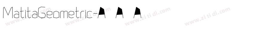 MatitaGeometric字体转换