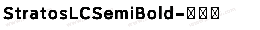StratosLCSemiBold字体转换