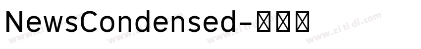 NewsCondensed字体转换
