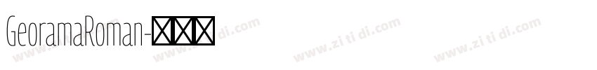 GeoramaRoman字体转换