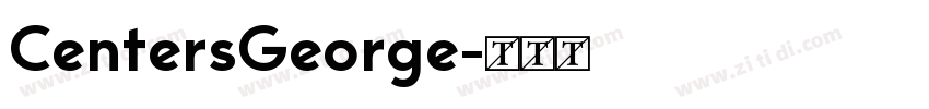 CentersGeorge字体转换