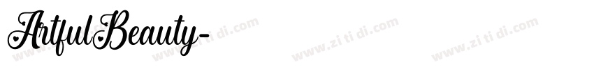 ArtfulBeauty字体转换