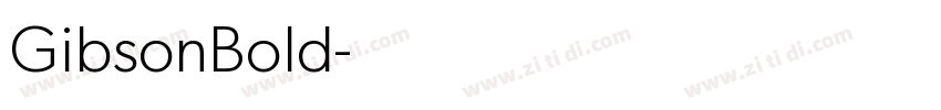 GibsonBold字体转换