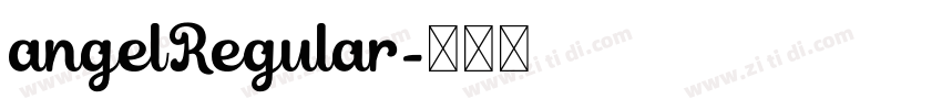 angelRegular字体转换