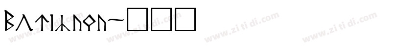 Morizawa字体转换