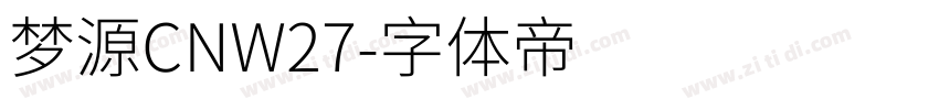梦源CNW27字体转换