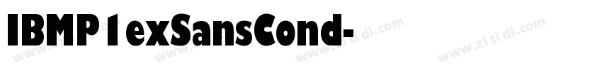 IBMP1exSansCond字体转换 IBMP1exSansCond字体转换