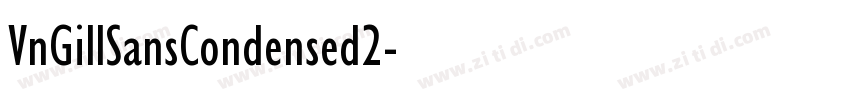 VnGillSansCondensed2字体转换