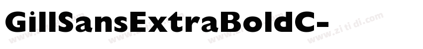 GillSansExtraBoldC字体转换