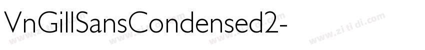 VnGillSansCondensed2字体转换