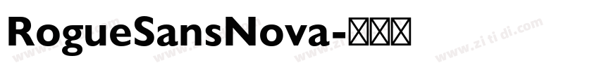RogueSansNova字体转换