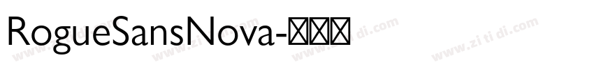 RogueSansNova字体转换