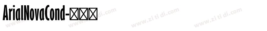 ArialNovaCond字体转换