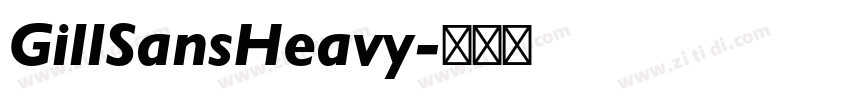 GillSansHeavy字体转换