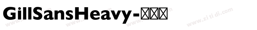 GillSansHeavy字体转换