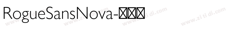 RogueSansNova字体转换