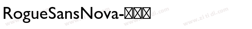 RogueSansNova字体转换
